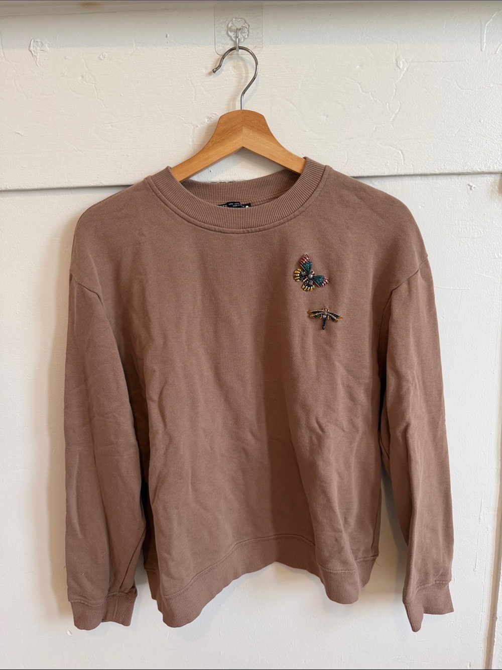 Zara Brown Crewneck Sweatshirt